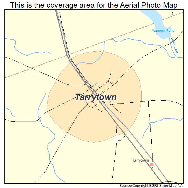 Tarrytown, GA location map 