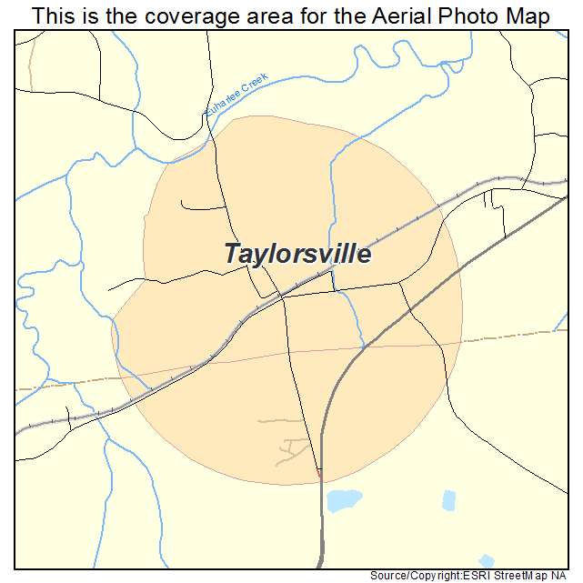 Taylorsville, GA location map 