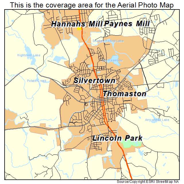 Thomaston, GA location map 