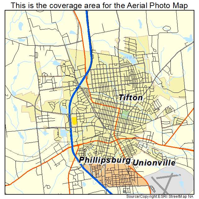 Tifton, GA location map 