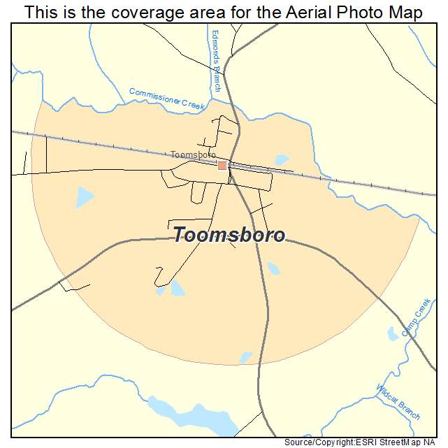 Toomsboro, GA location map 