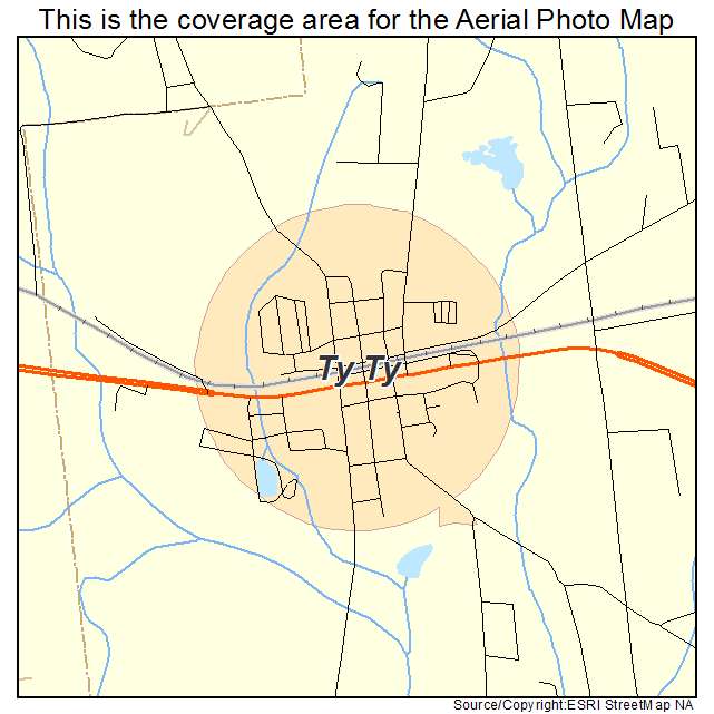 Ty Ty, GA location map 