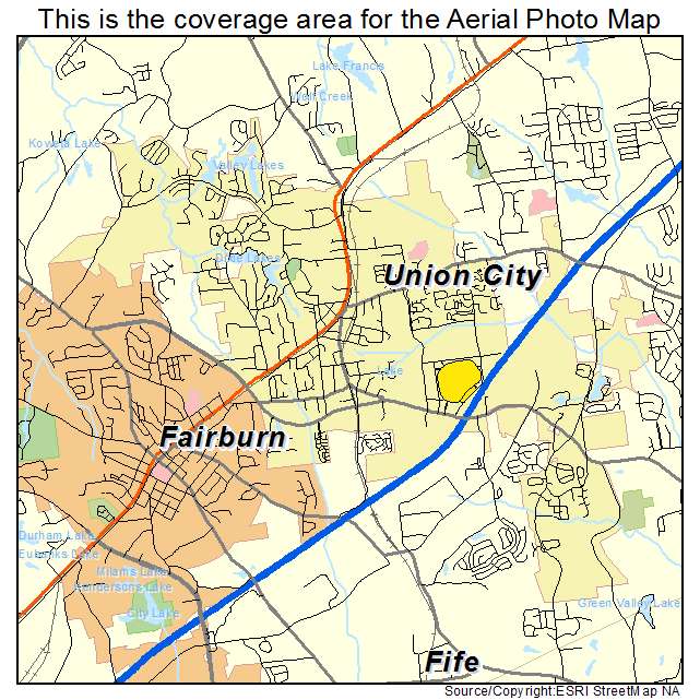 Union City, GA location map 