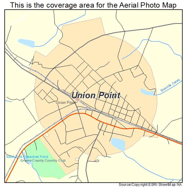 Union Point, GA location map 