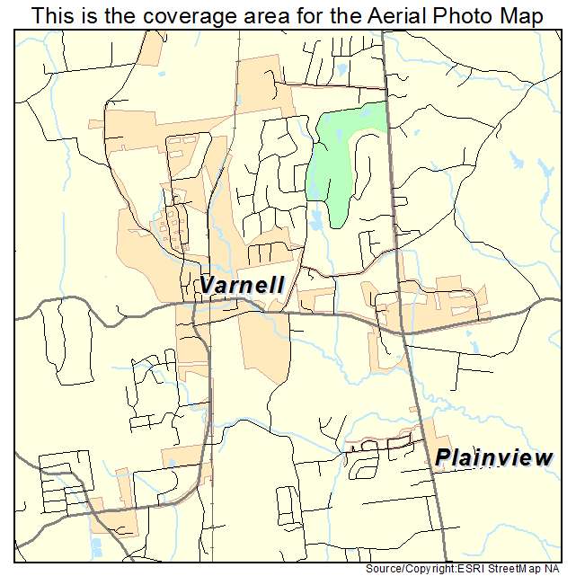 Varnell, GA location map 
