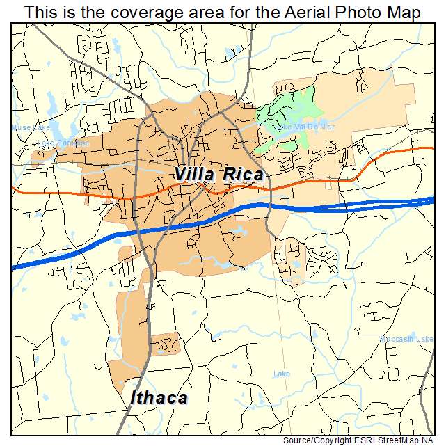 Villa Rica, GA location map 
