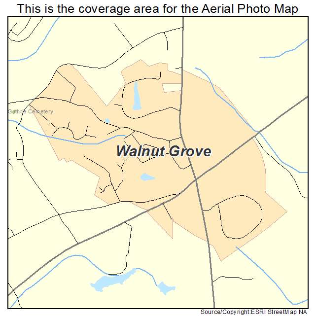 Walnut Grove, GA location map 