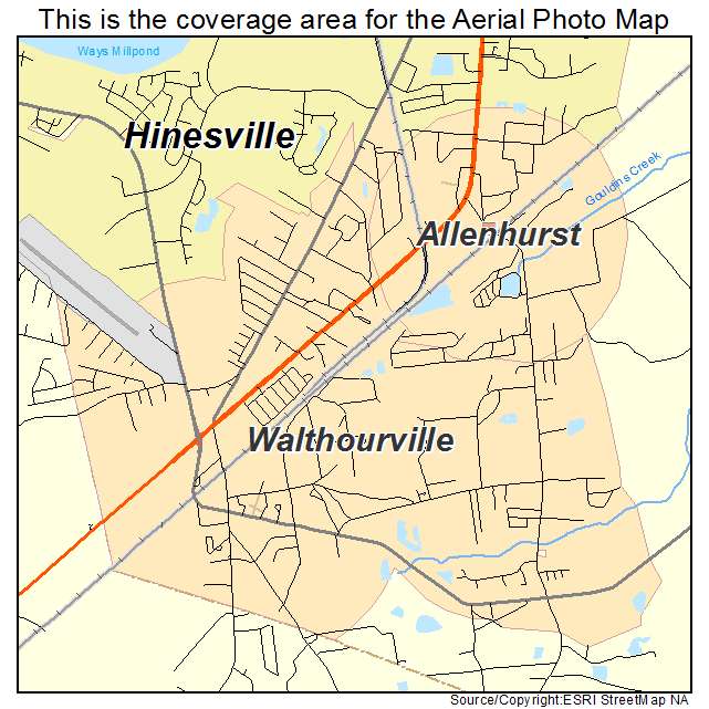 Walthourville, GA location map 