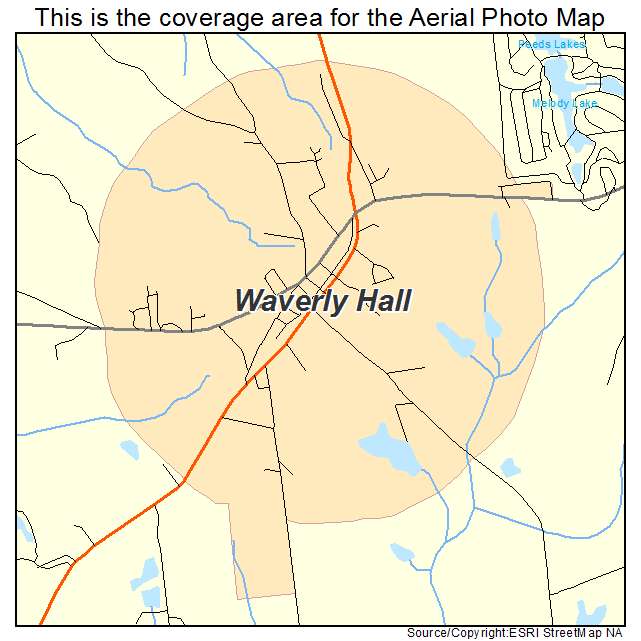 Waverly Hall, GA location map 