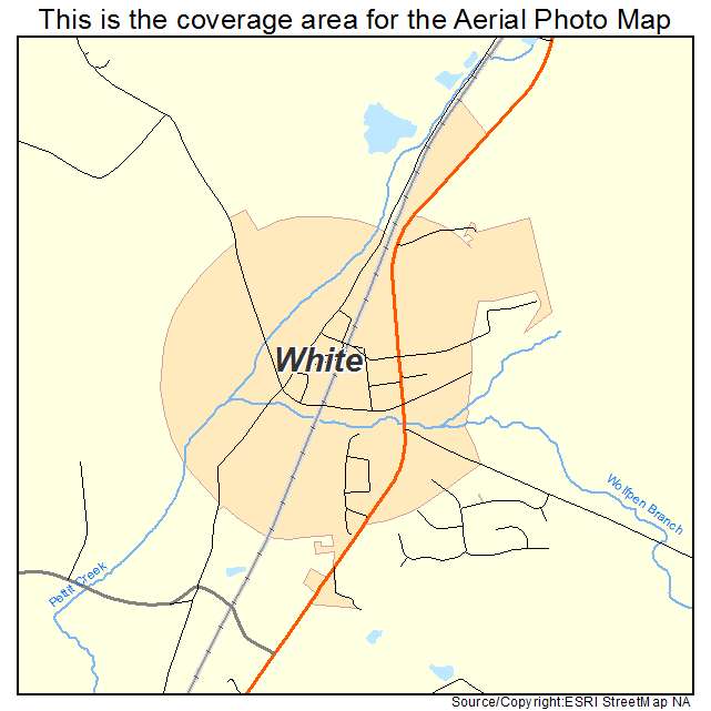 White, GA location map 