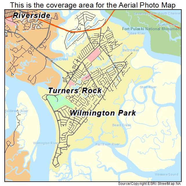 Wilmington Island, GA location map 