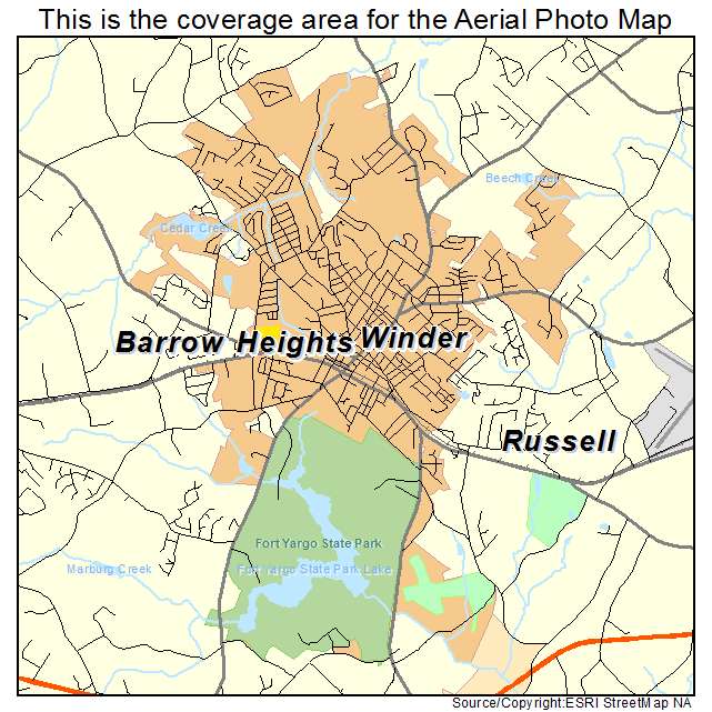 Winder, GA location map 