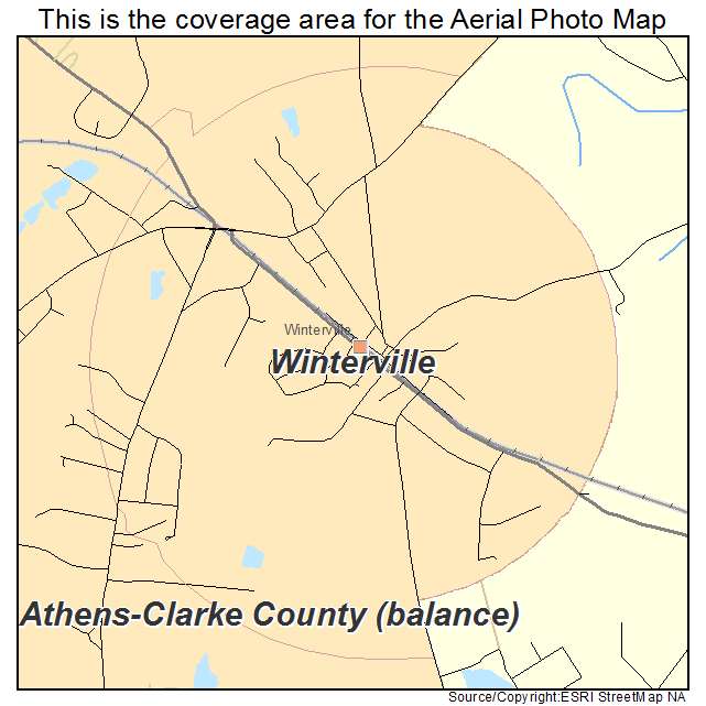 Winterville, GA location map 