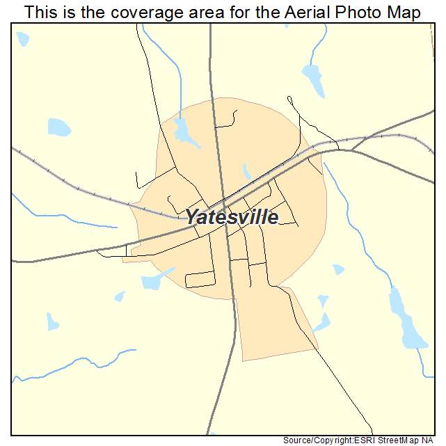 Yatesville, GA location map 