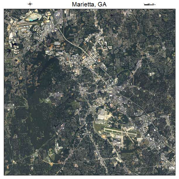 Marietta, GA air photo map
