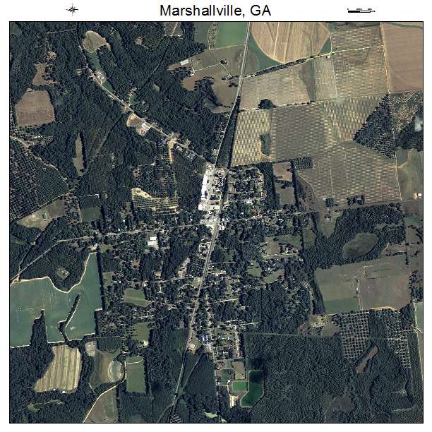 Marshallville, GA air photo map