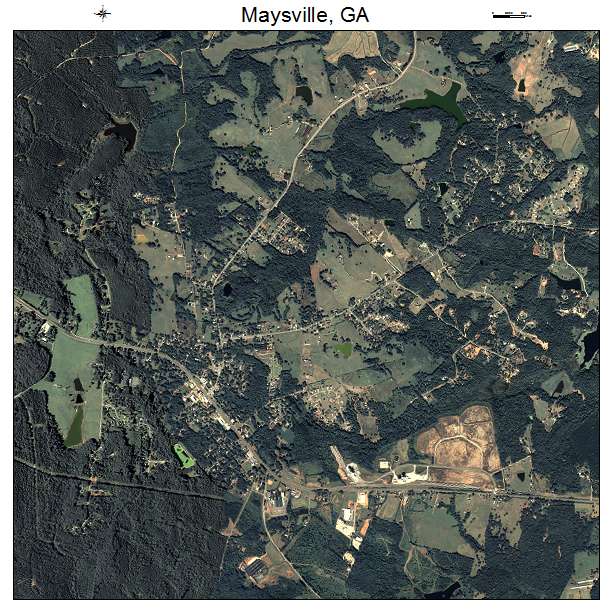 Maysville, GA air photo map
