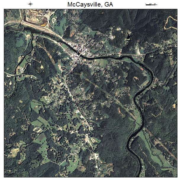 McCaysville, GA air photo map