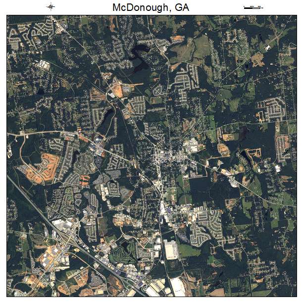 McDonough, GA air photo map