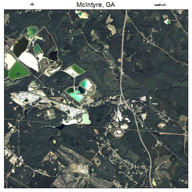 McIntyre, GA air photo map