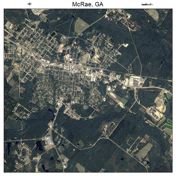 McRae, GA air photo map