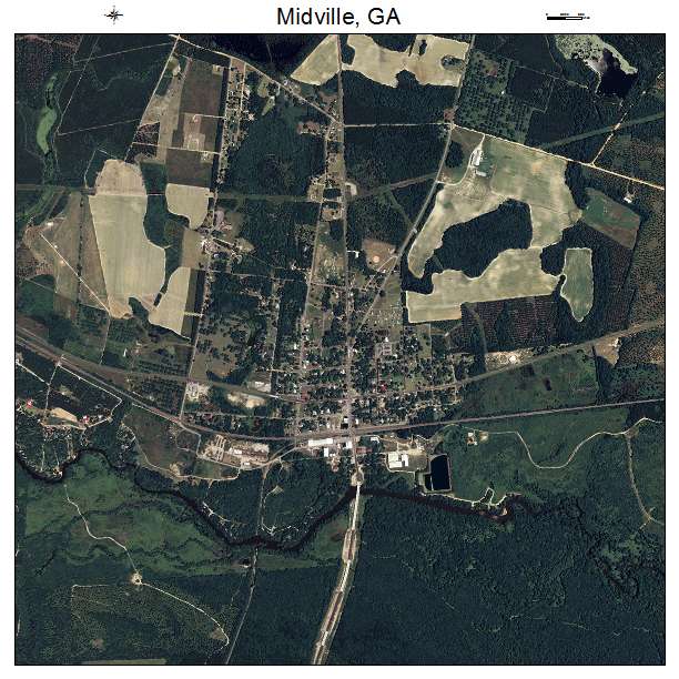 Midville, GA air photo map