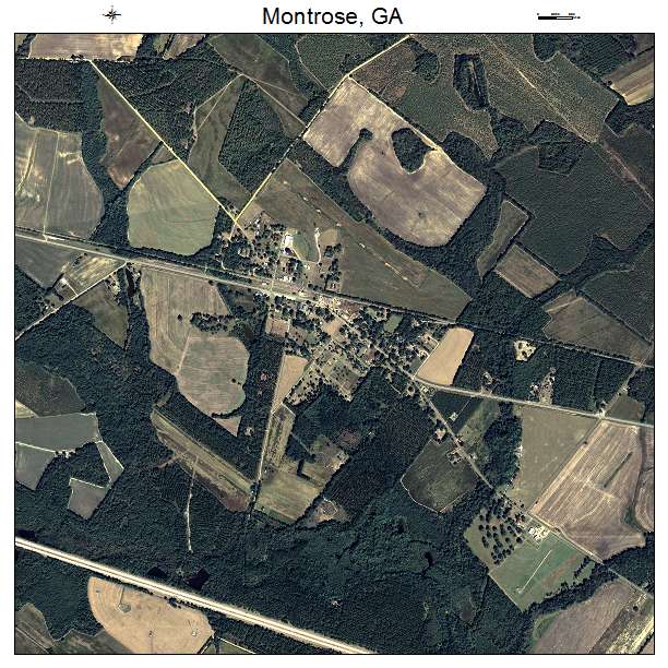 Montrose, GA air photo map