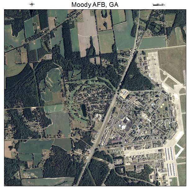 Moody AFB, GA air photo map