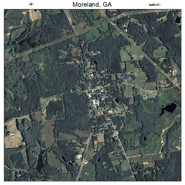 Moreland, GA air photo map