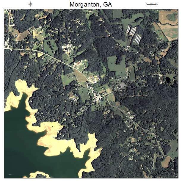 Morganton, GA air photo map