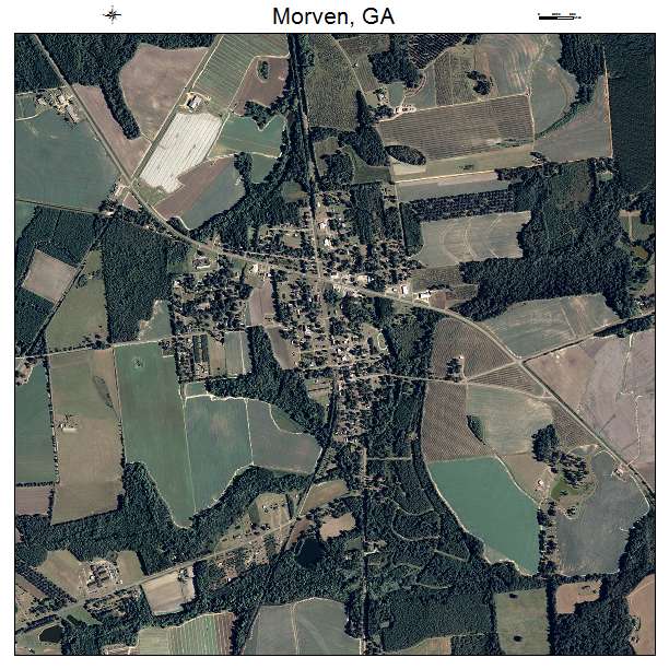 Morven, GA air photo map