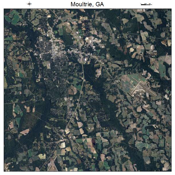 Moultrie, GA air photo map