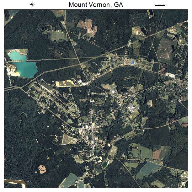 Mount Vernon, GA air photo map
