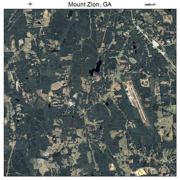 Mount Zion, GA air photo map