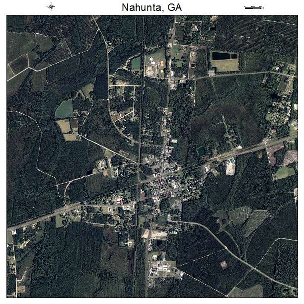 Nahunta, GA air photo map