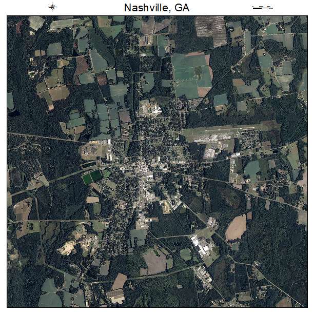 Nashville, GA air photo map