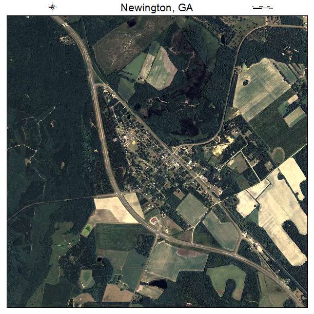 Newington, GA air photo map