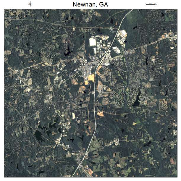 Newnan, GA air photo map