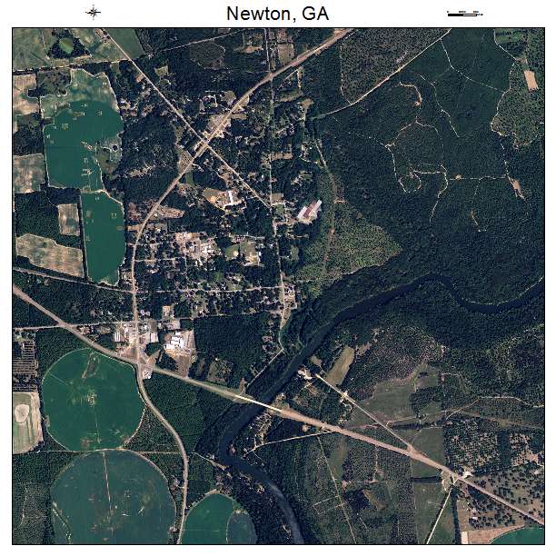 Newton, GA air photo map