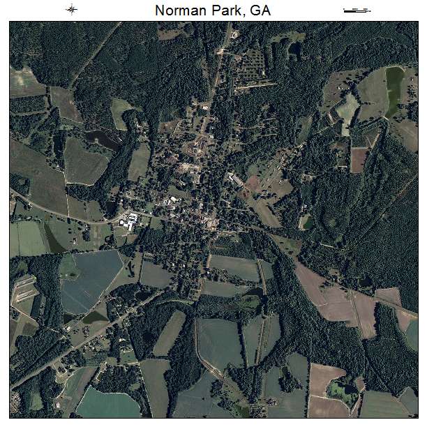 Norman Park, GA air photo map