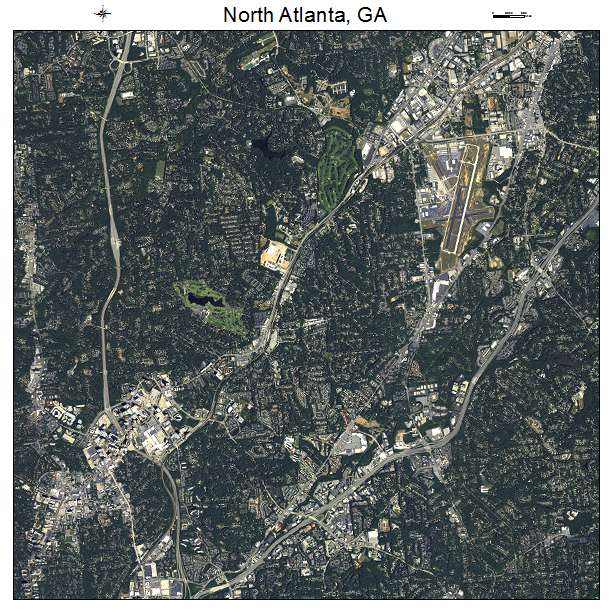 North Atlanta, GA air photo map