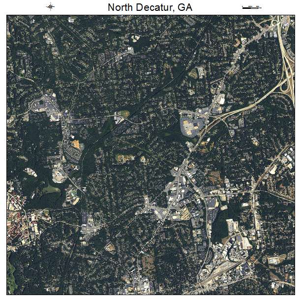 North Decatur, GA air photo map