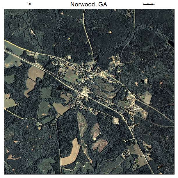 Norwood, GA air photo map