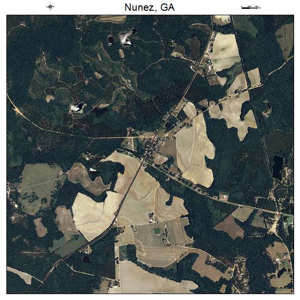 Nunez, GA air photo map