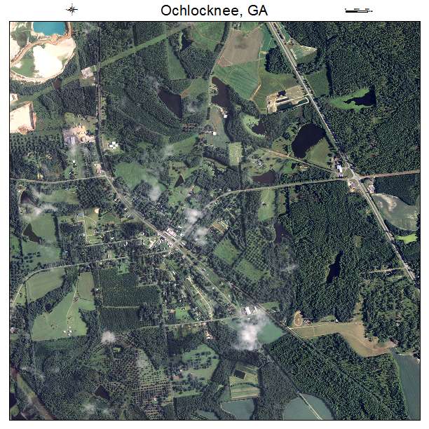 Ochlocknee, GA air photo map