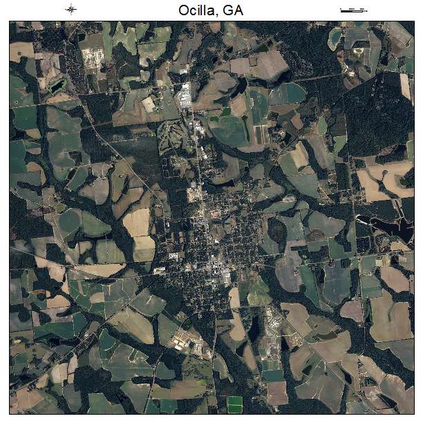 Ocilla, GA air photo map