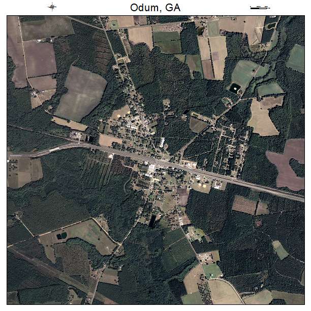 Odum, GA air photo map