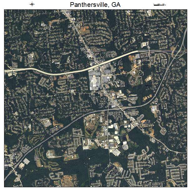 Panthersville, GA air photo map