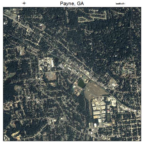 Payne, GA air photo map
