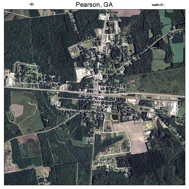 Pearson, GA air photo map
